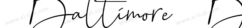 Baltimore Bold字体转换